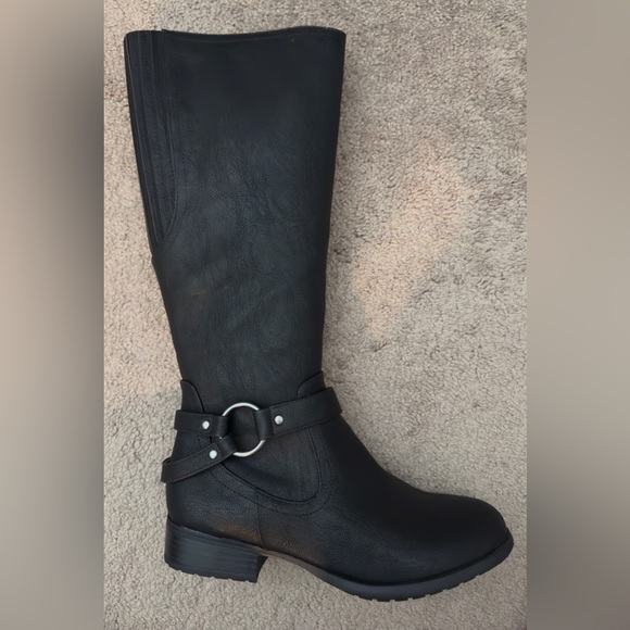 NEW Lifestride Felicity Women’s Black Riding Boots - Size 7W - Picture 2 of 6